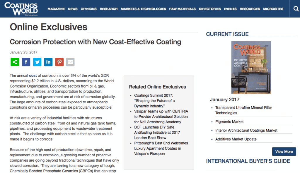 Coatings World Online EonCoat