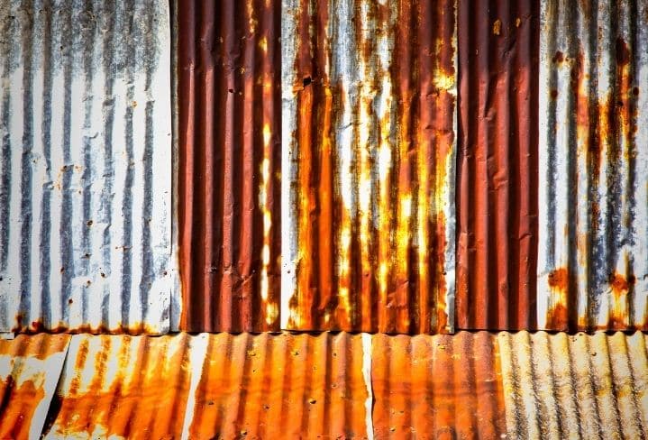 Rusted Failing Galvanized Steel