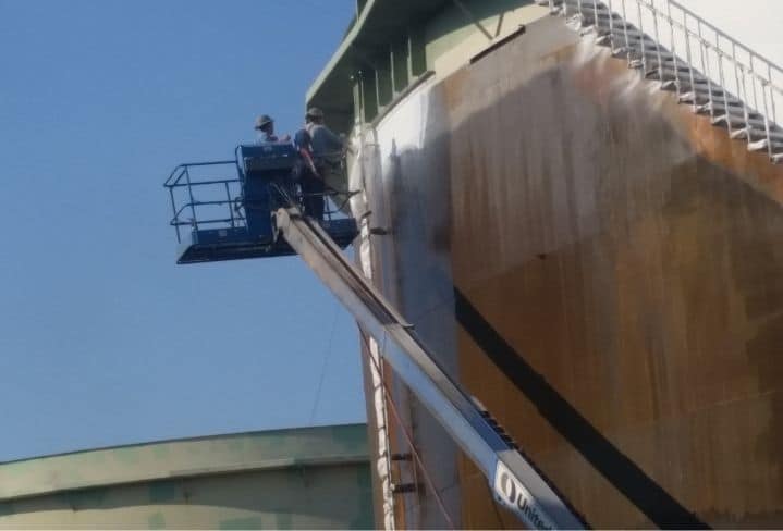 EonCoat Permanent Corrosion Protection Applied to Large Carbon Steel Tank