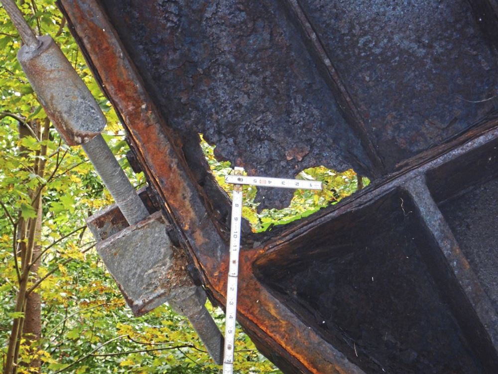 Fern Hollow Bridge Corrosion Leading to Collapse