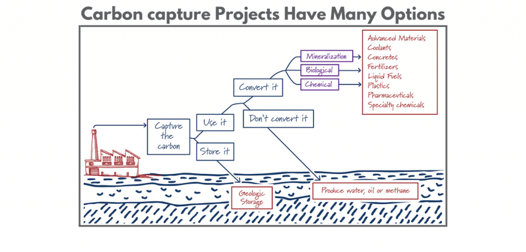 Carbon capture Projects Have Many Options