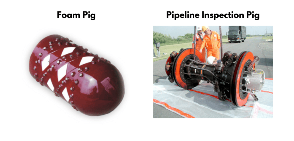 Pipe Line Foam Pig Vs. Pipeline Inspection Pig